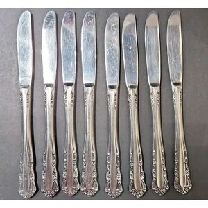 Interpur Stainless Steel INR23 Japan Accent Silverware Flatware Pierced 8 Knives